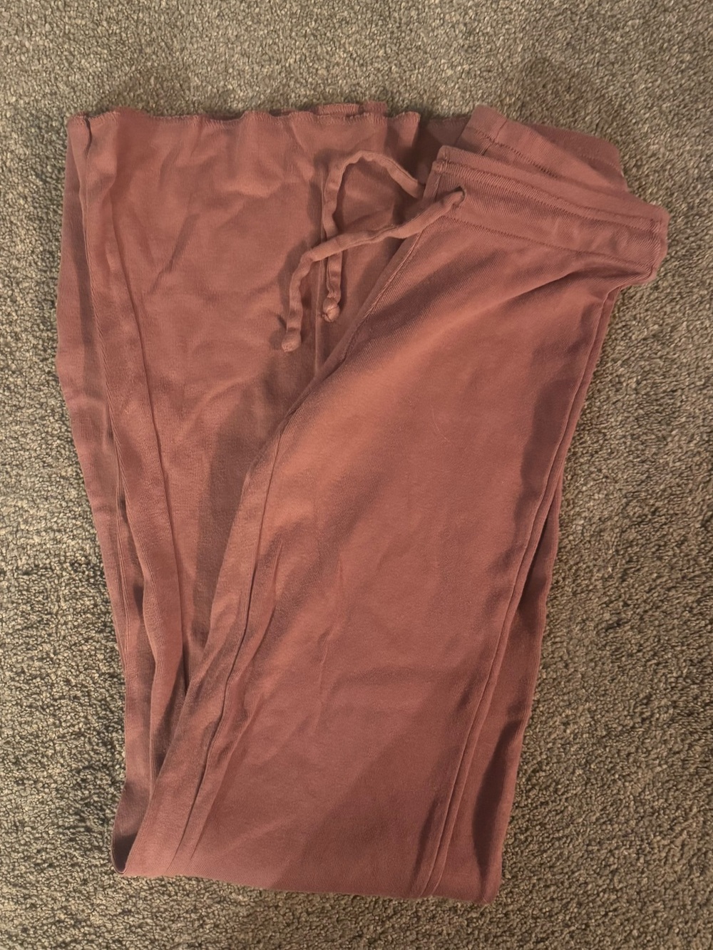 Casual Drawstring Lounge Pants - Dusty Rose